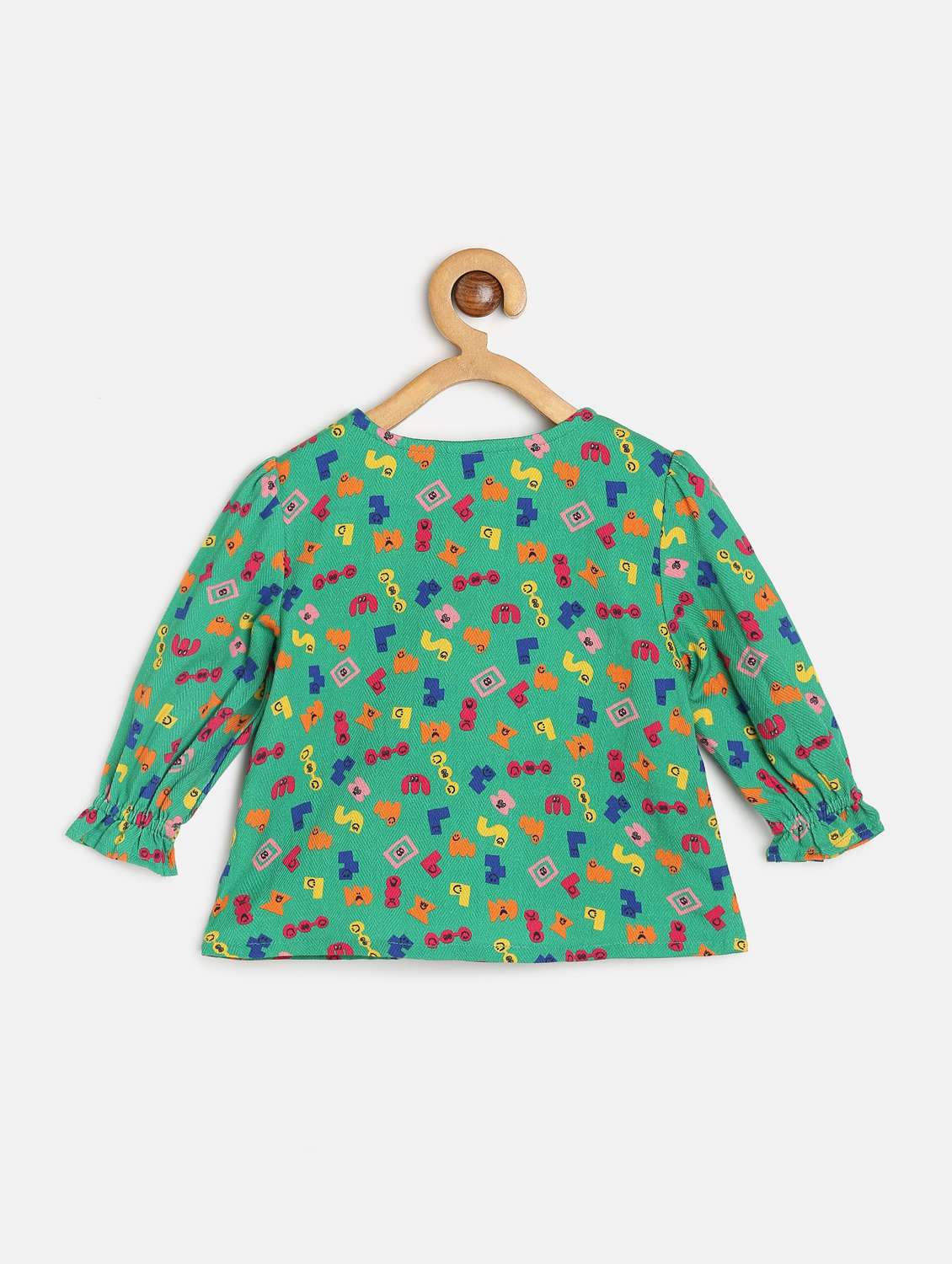 girls printed long sleeve top  - 22108557 -  Standard Image - 1