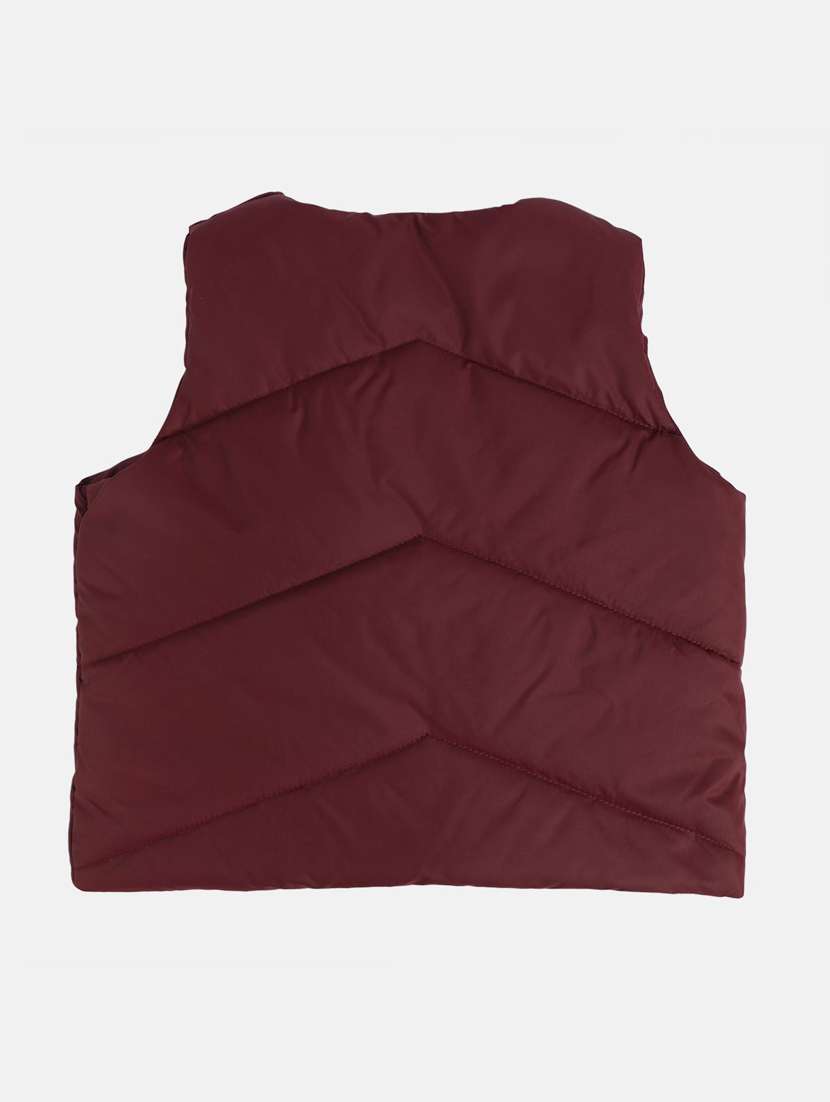 girls patched sleeveless quilted jackets  - 22108583 -  Standard Image - 1