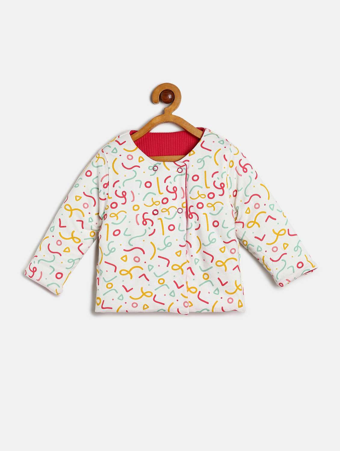girls printed long sleeve reversible jacket - 22108591 -  Standard Image - 4