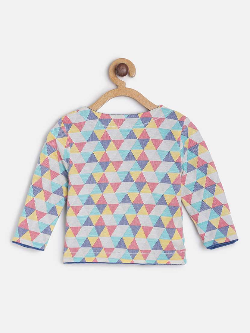 girls printed long sleeve reversible jacket - 22108599 -  Standard Image - 4