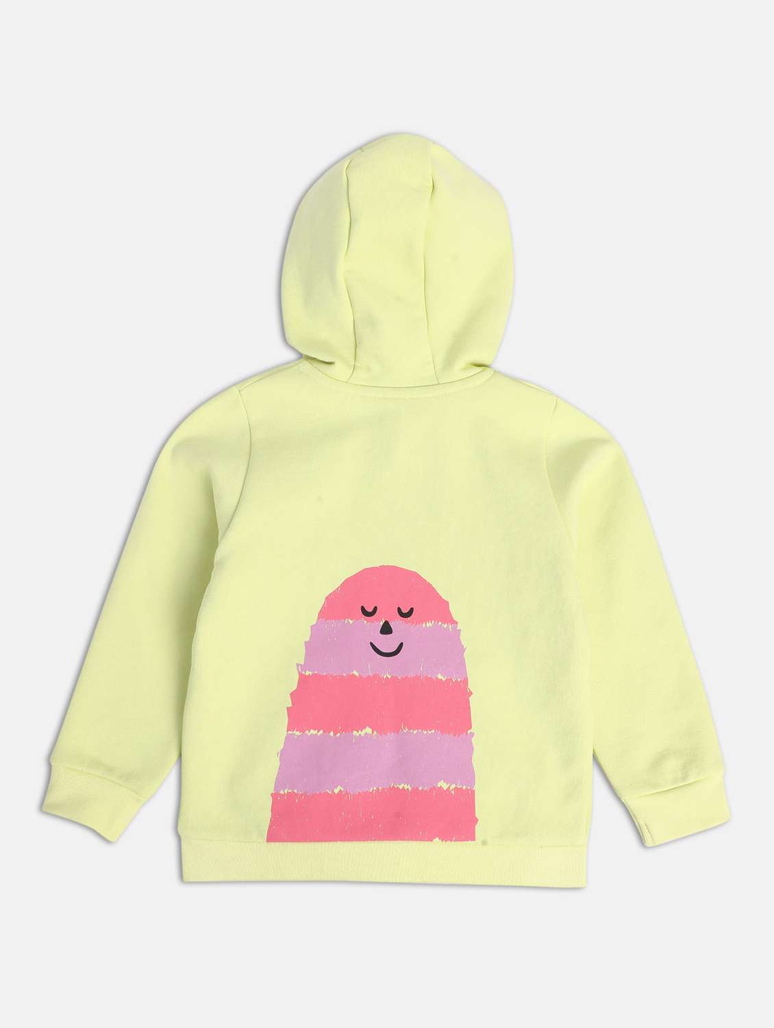 girls back printed long sleeve hooded jacket - 22108607 -  Standard Image - 1