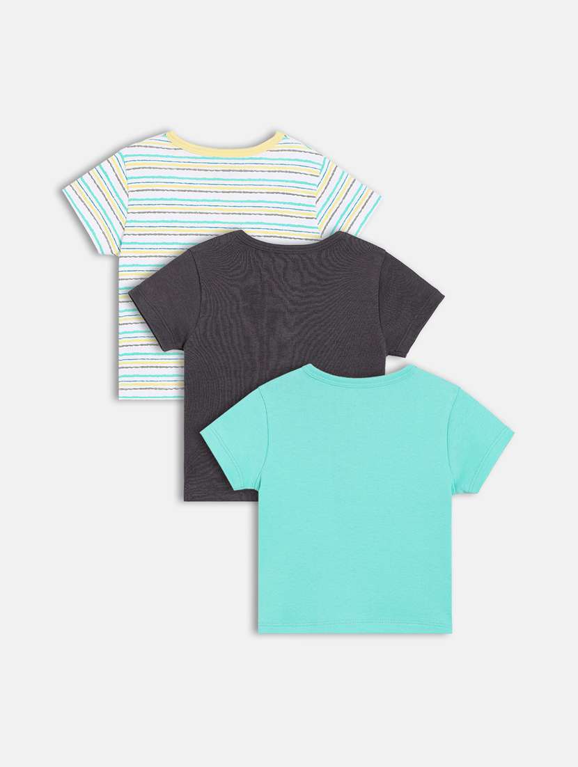 boys pack of 3 printed t-shirt - 22108674 -  Standard Image - 1