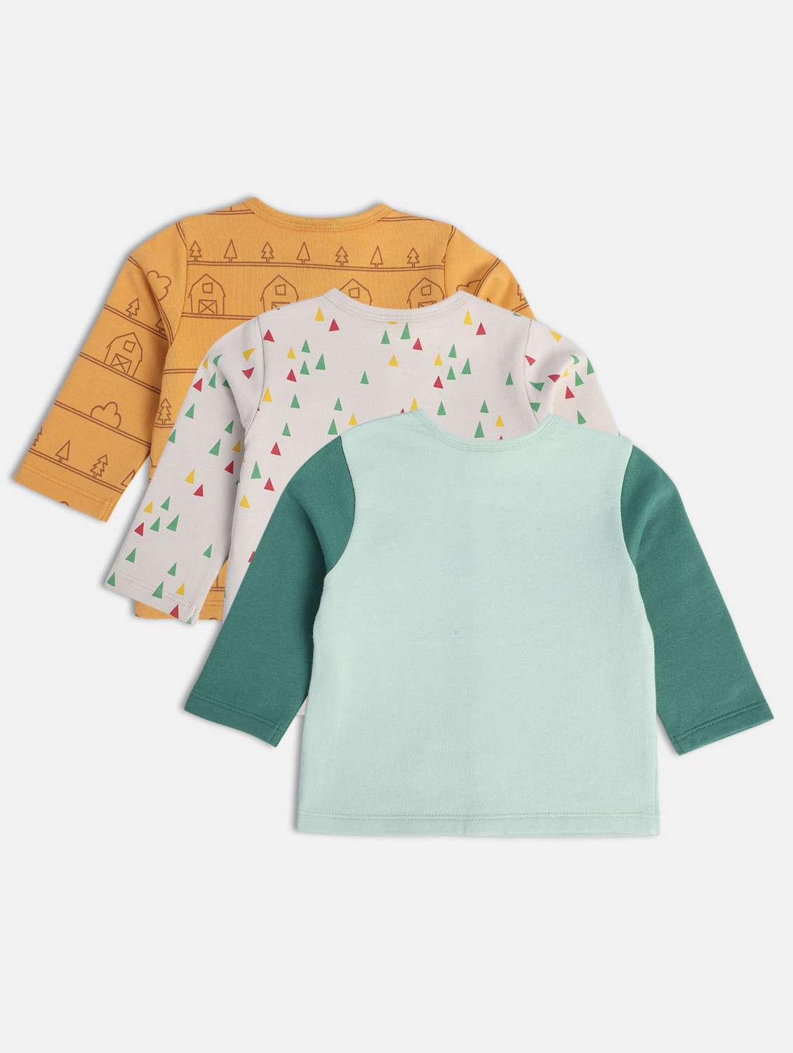 kids pack of 3 long sleeve t-shirt - 22108716 - Standard Image - 1