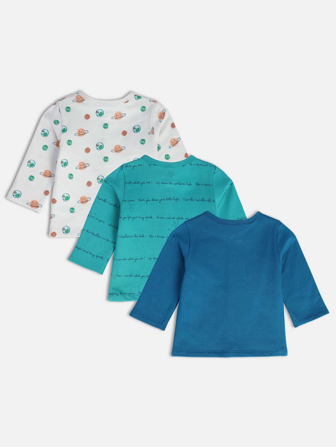 kids pack of 3 long sleeve t-shirt - 22108718 - Standard Image - 1