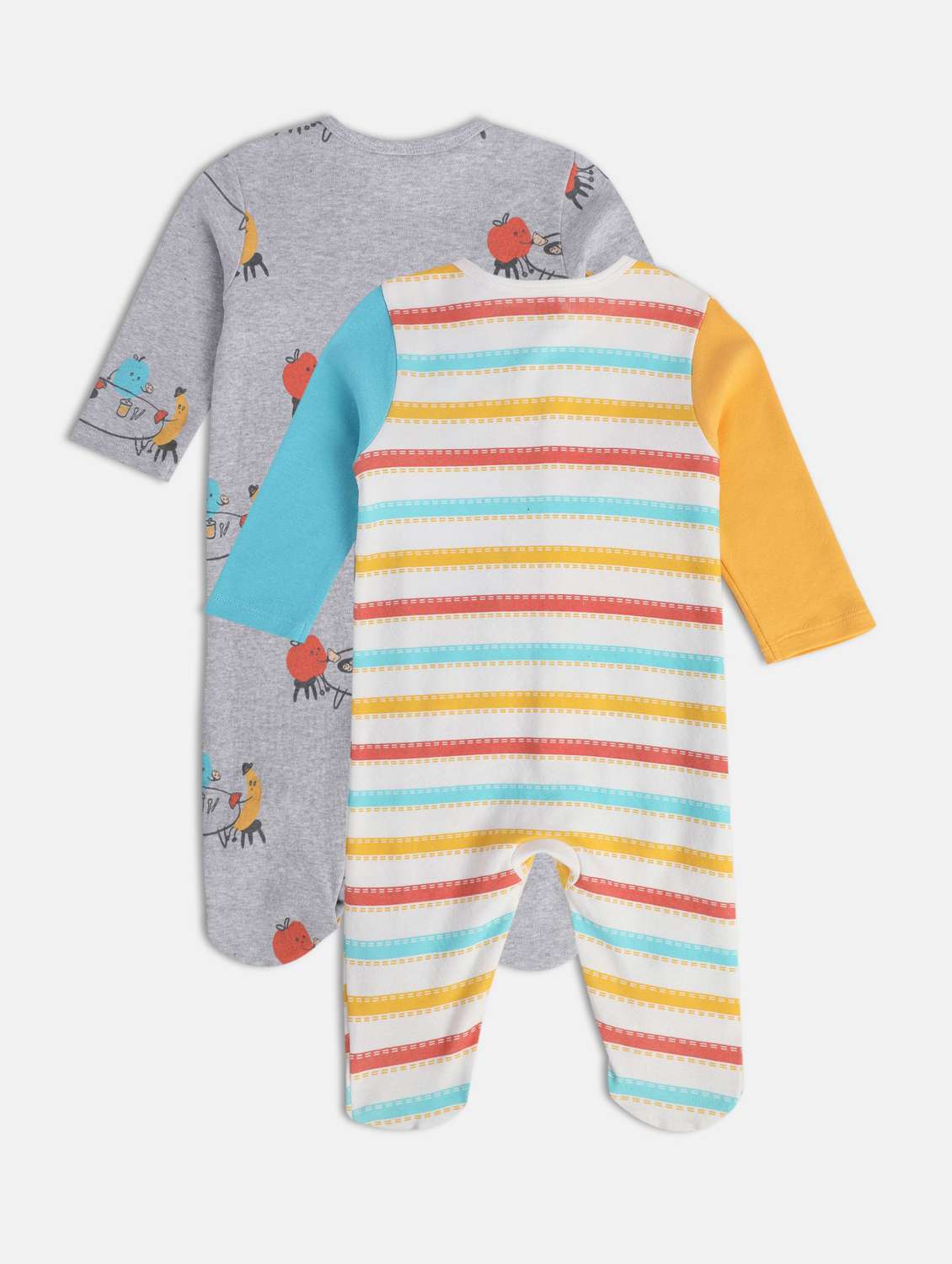 kids pack of 2 printed onesies - 22108841 -  Standard Image - 1