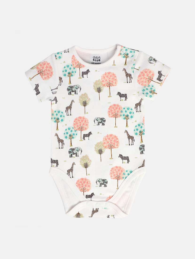 kids pack of 3 printed short sleeve onesies - 22108858 -  Standard Image - 4