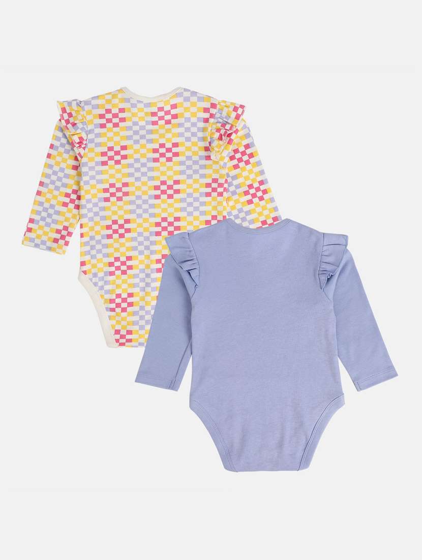 kids pack of 2 printed onesies - 22108865 -  Standard Image - 1