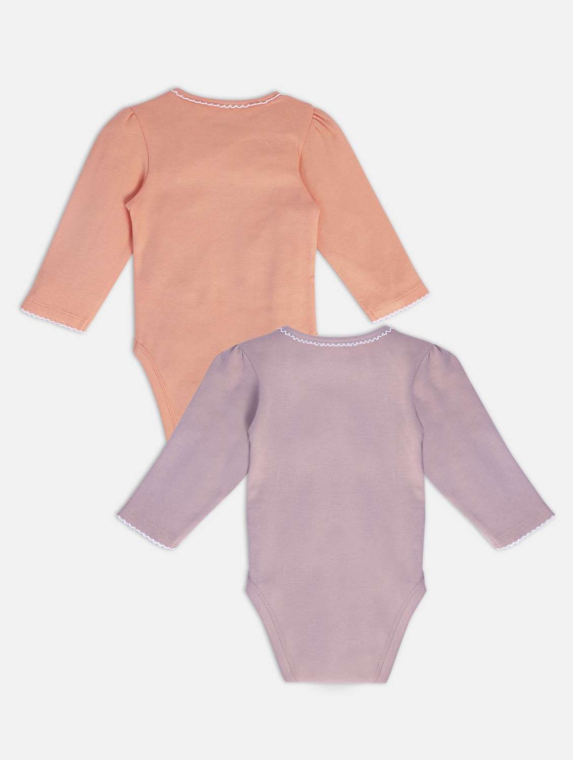 kids pack of 2 solid long sleeve onesies - 22108890 -  Standard Image - 1