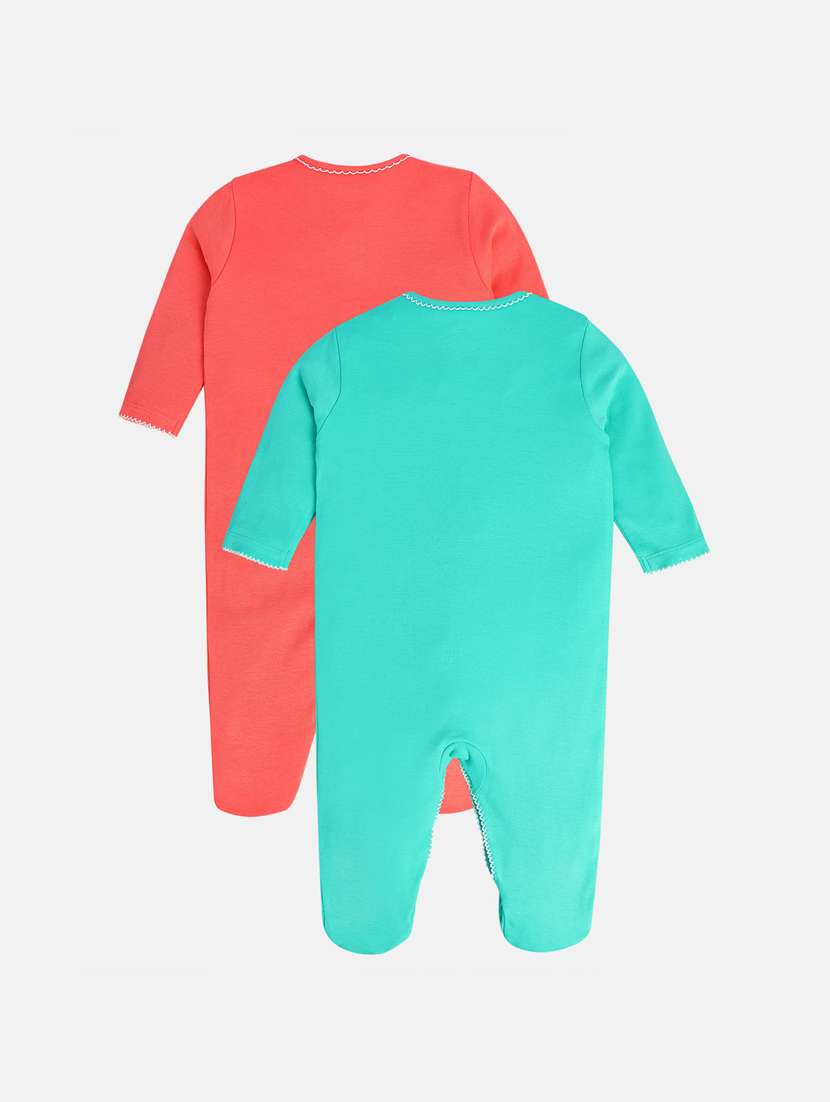 kids pack of 2 solid onesies - 22108936 - Standard Image - 1