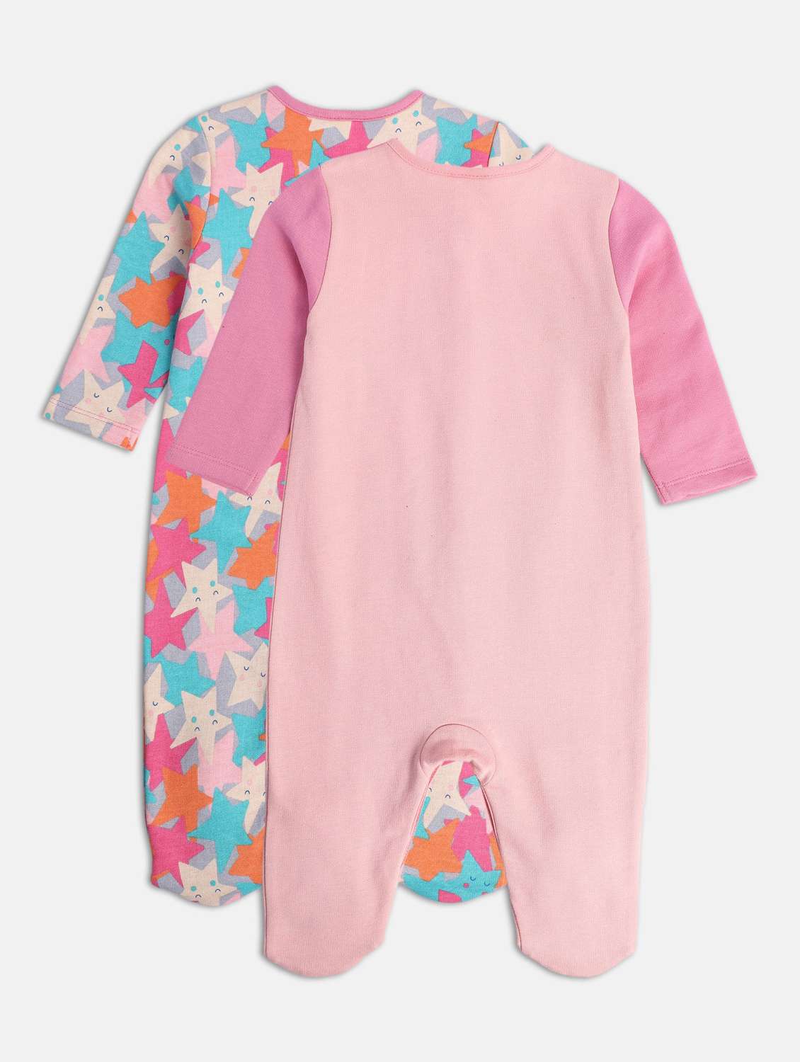 kids pack of 2 printed long sleeve onesies - 22108949 -  Standard Image - 1