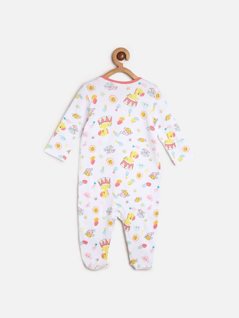 kids pack of 2 printed long sleeve onesies - 22108955 - Standard Image - 4