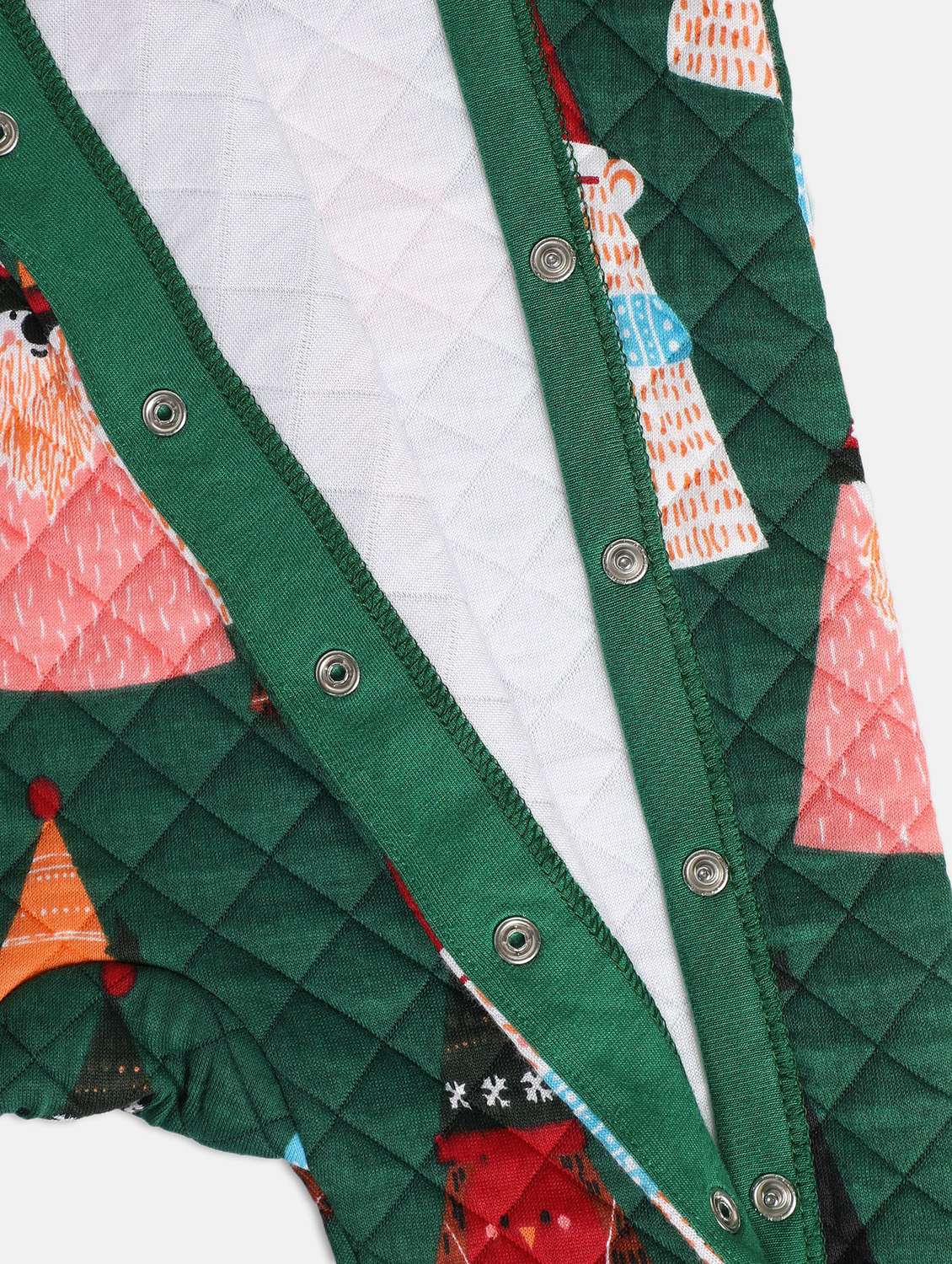 kids printed long sleeve hooded onesies - 22108964 -  Standard Image - 4