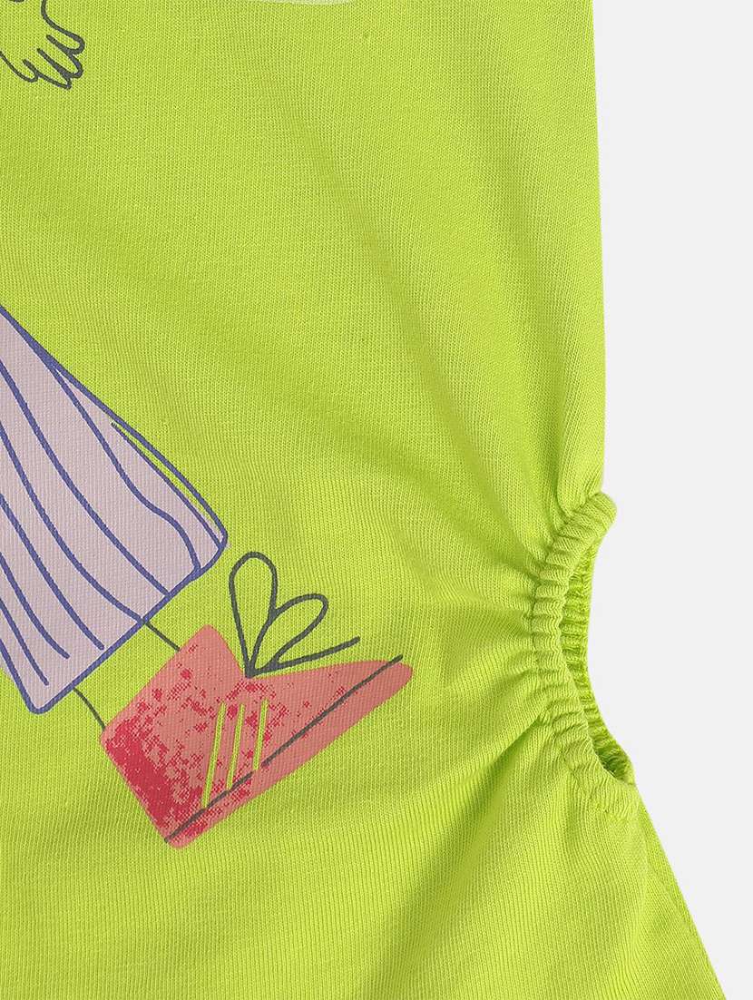 lime graphic cotton tees exclusive for kids - 22109224 -  Standard Image - 4