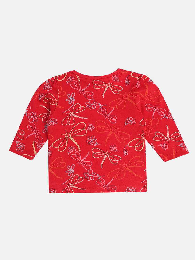 girls pack of 2 printed round neck tee - 22109250 -  Standard Image - 4