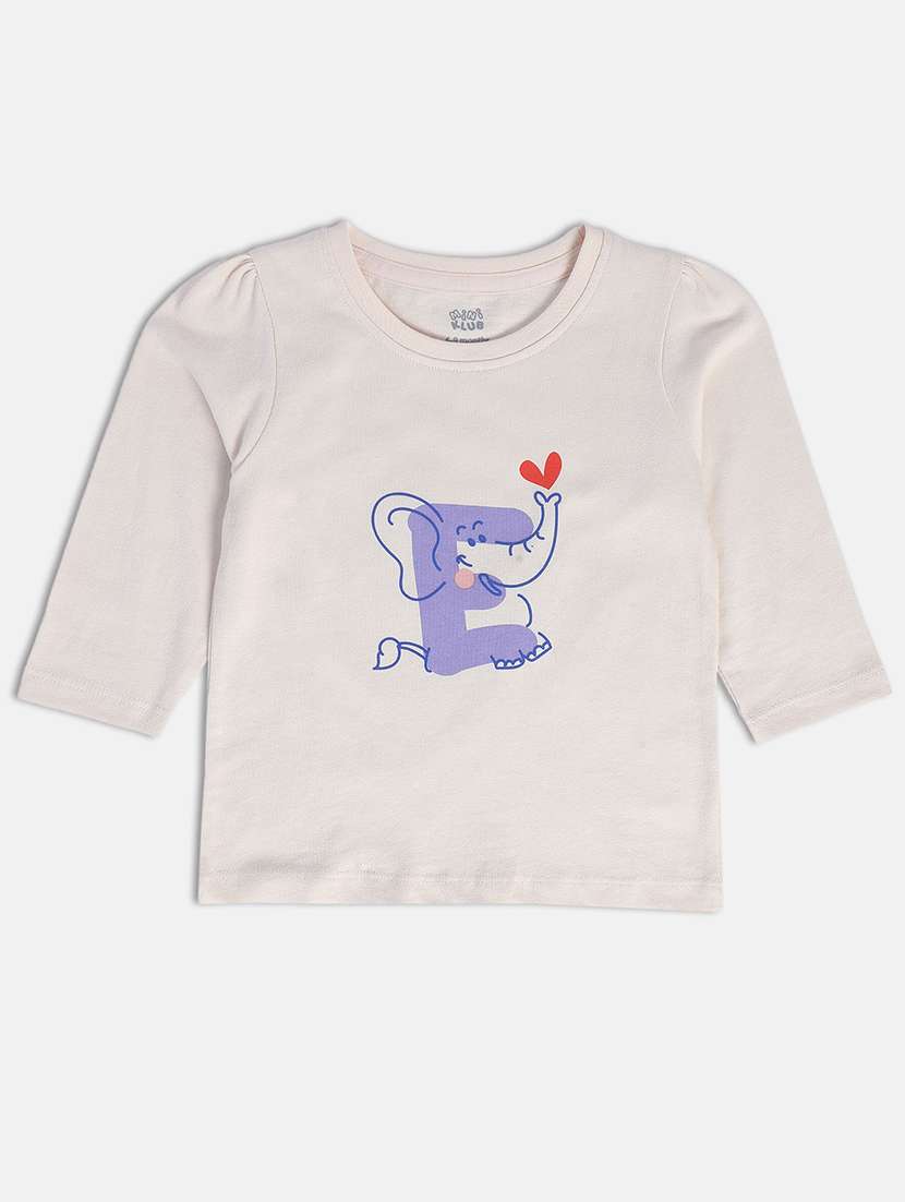 girls pack of 3 printed round neck tee - 22109359 -  Standard Image - 4