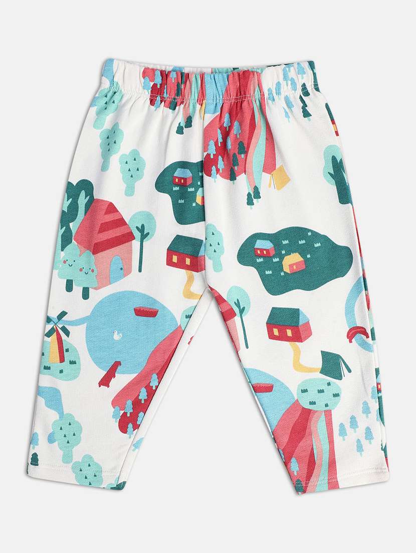 girls pack of 3 printed winterwear trouser - 22109404 -  Standard Image - 4