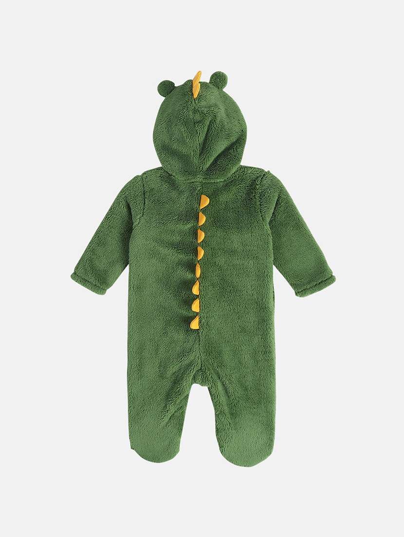kids solid long sleeve hooded onesies - 22109412 - Standard Image - 1