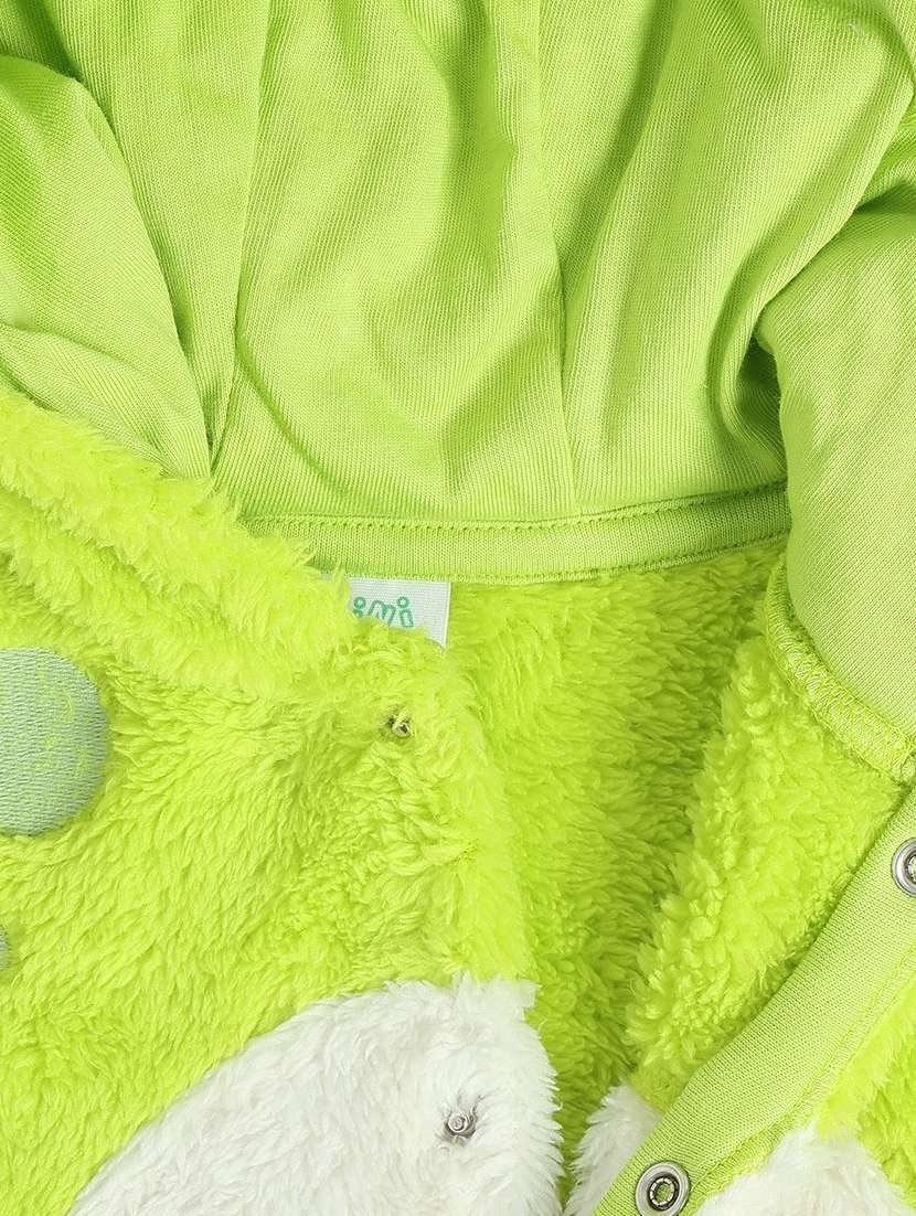 kids solid long sleeve hooded onesies - 22109413 - Standard Image - 4