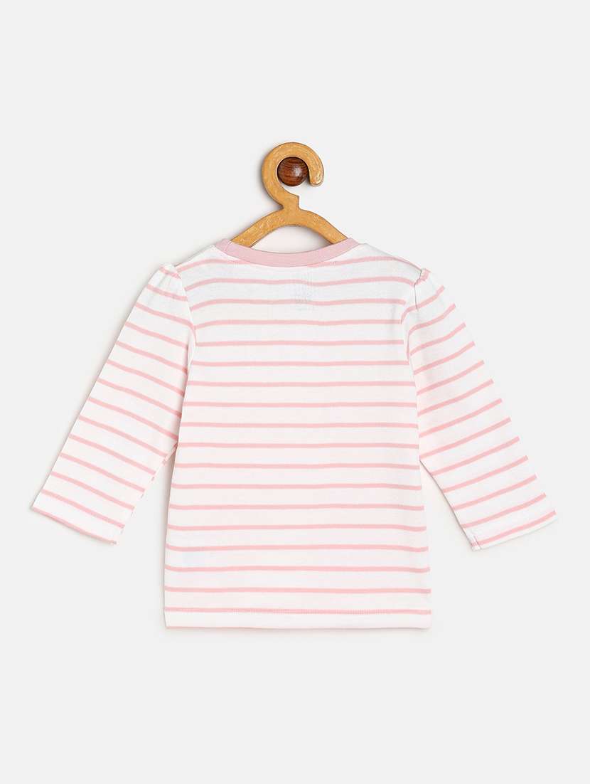 girls pack of 3 printed round neck tee - 22109443 - Standard Image - 4