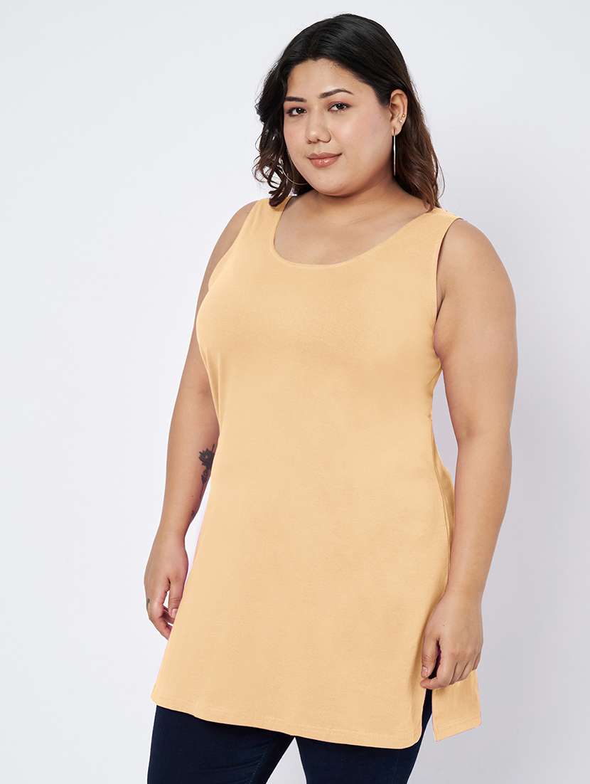 women plus size solid sleeveless camisole - 22109447 -  Standard Image - 1
