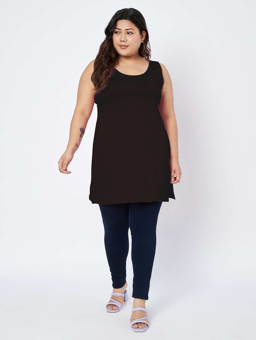 women plus size solid sleeveless camisole - 22109448 - Standard Image - 4