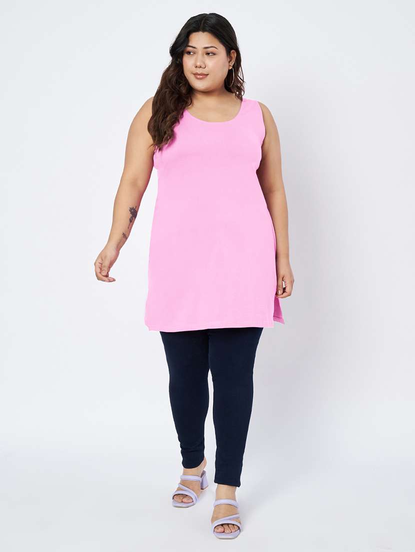 women plus size solid sleeveless camisole - 22109450 -  Standard Image - 4