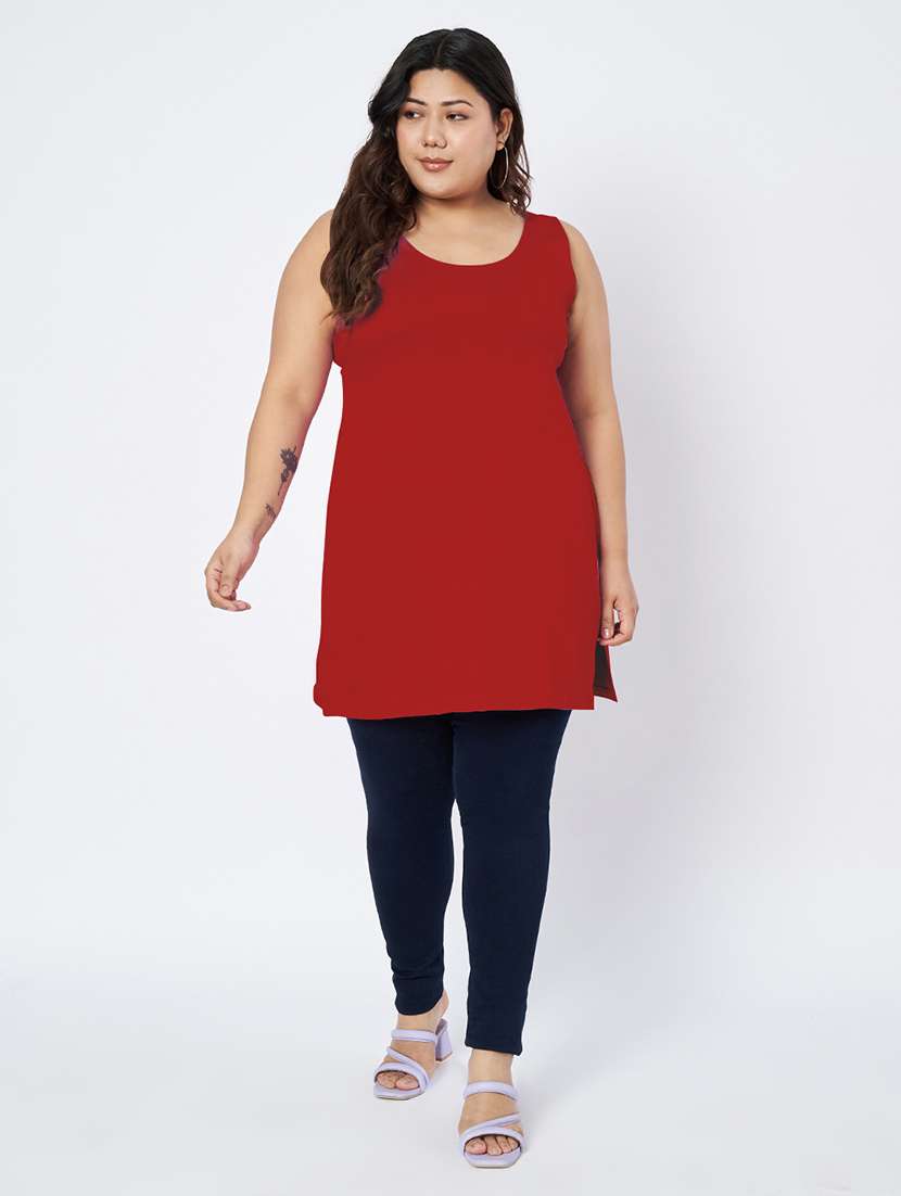 women plus size solid sleeveless camisole - 22109451 - Standard Image - 4