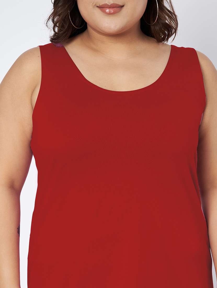 women plus size solid sleeveless camisole - 22109451 - Standard Image - 6