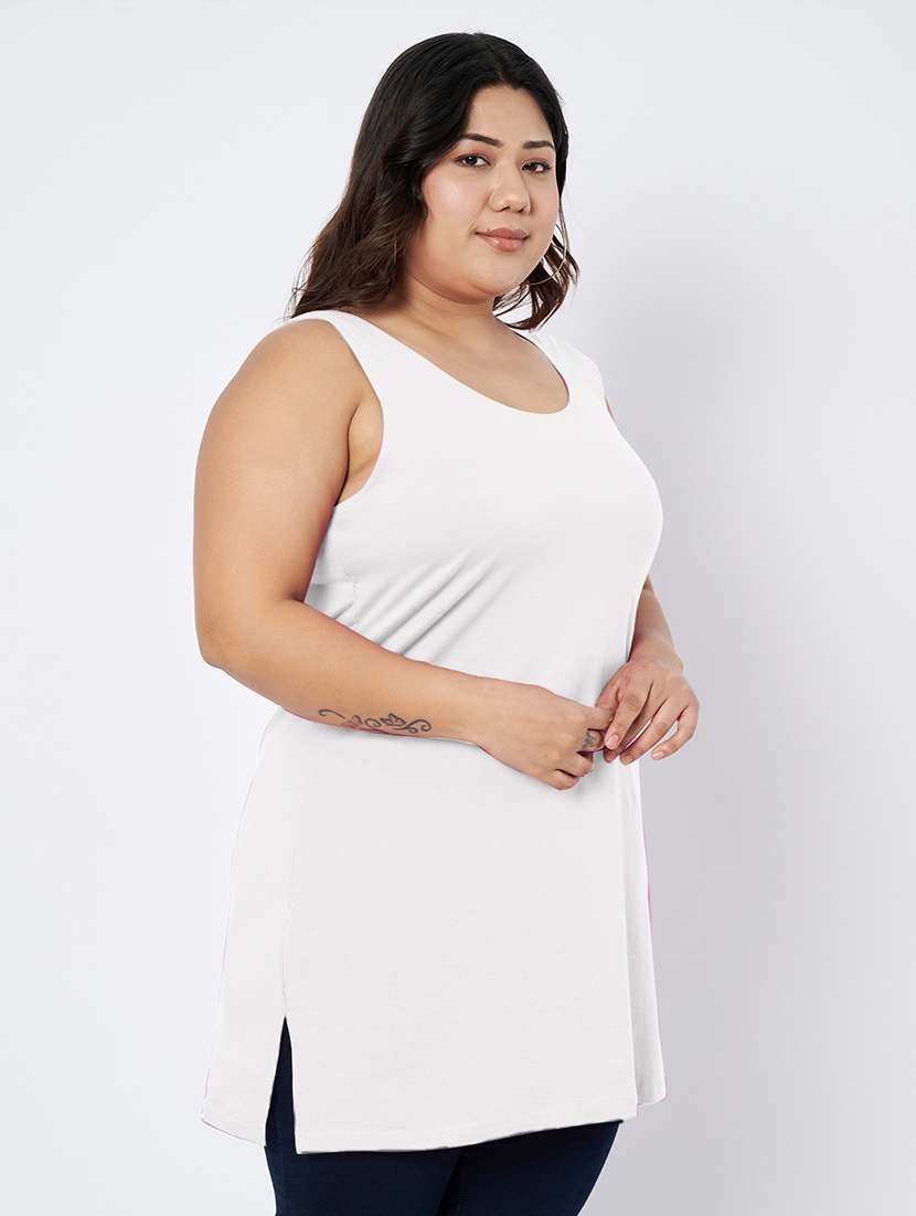 women plus size solid sleeveless camisole - 22109454 - Standard Image - 1