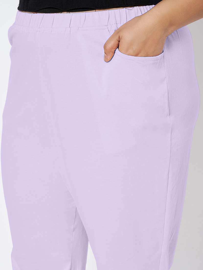 women plus size solid mid rise capri - 22109458 -  Standard Image - 6