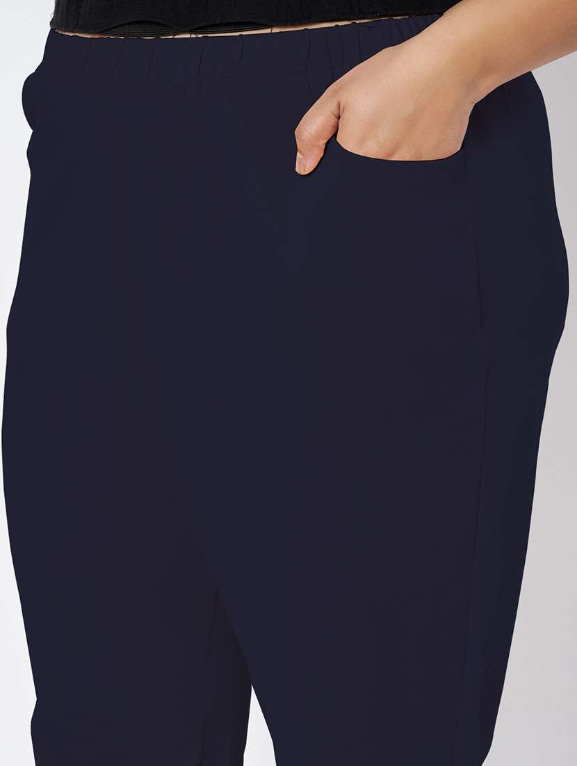 women plus size solid mid rise capri - 22109460 -  Standard Image - 6