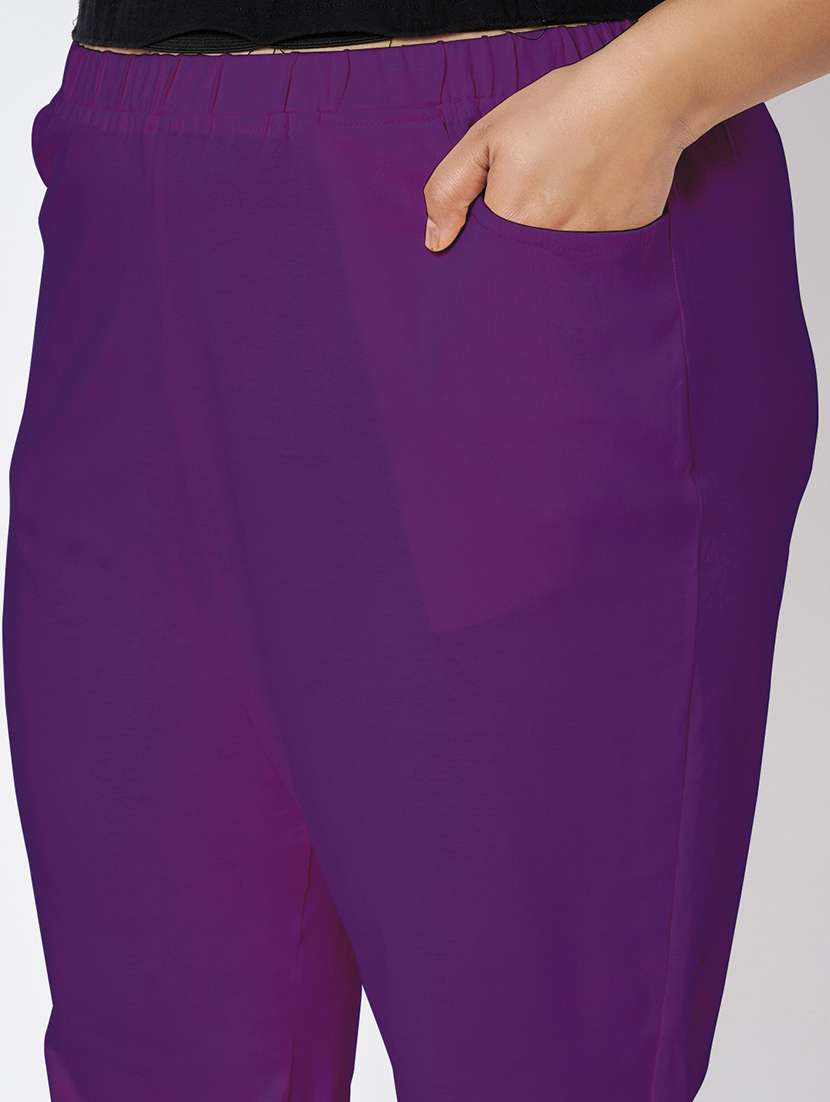 women plus size solid mid rise capri - 22109464 -  Standard Image - 6