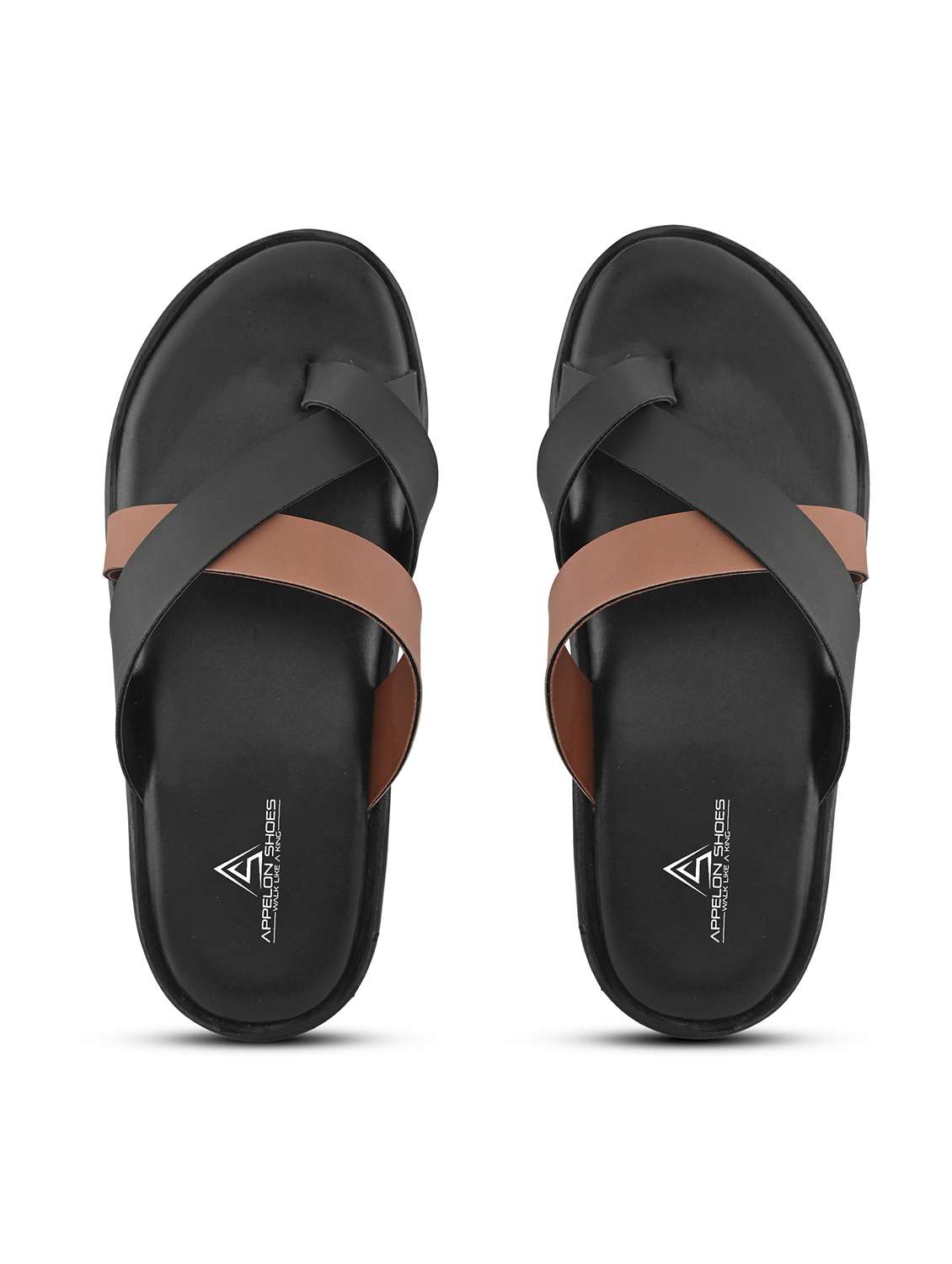 men color block one toe sandal - 22109469 -  Standard Image - 4