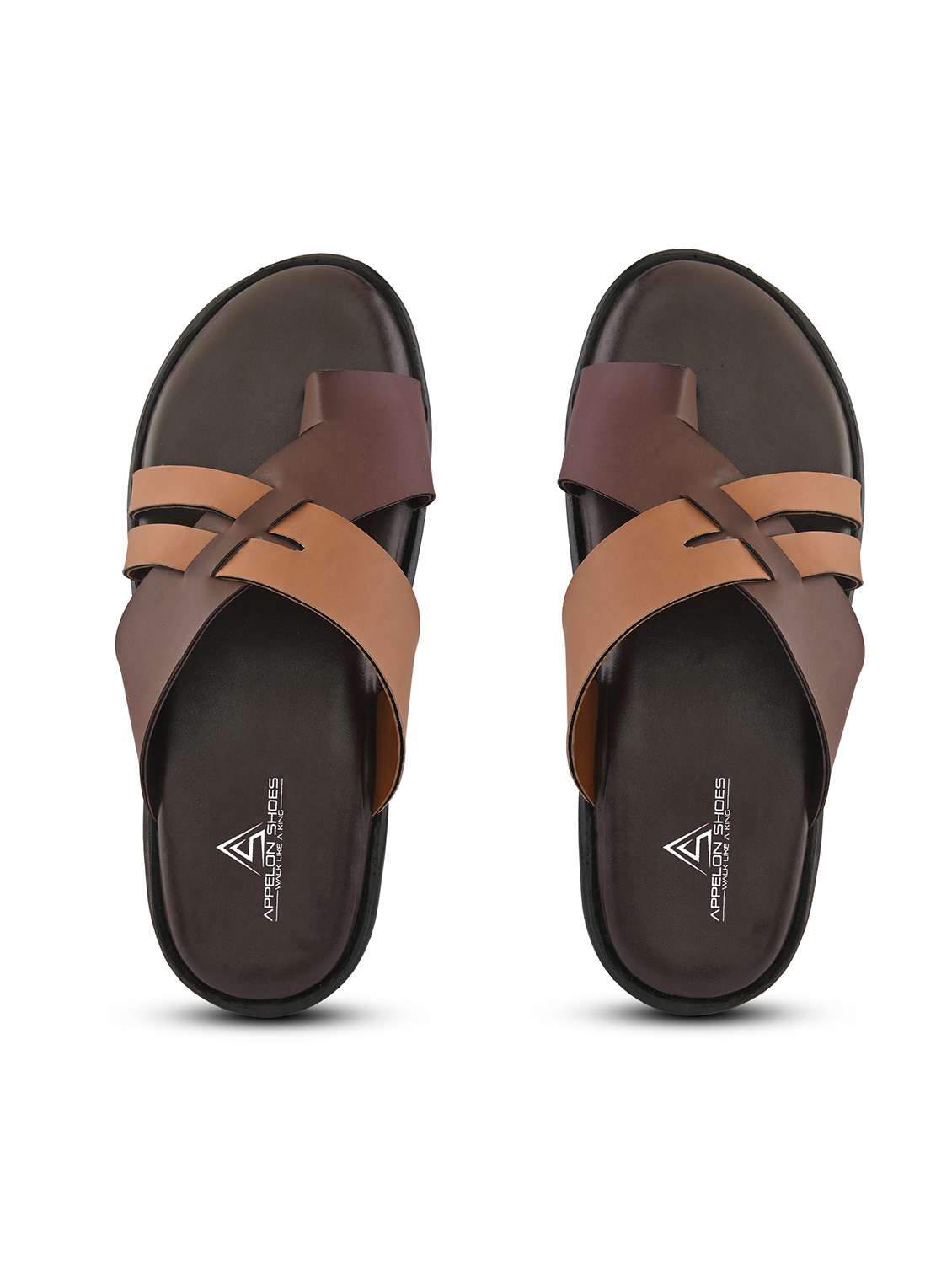 men color block one toe sandal - 22109481 -  Standard Image - 4