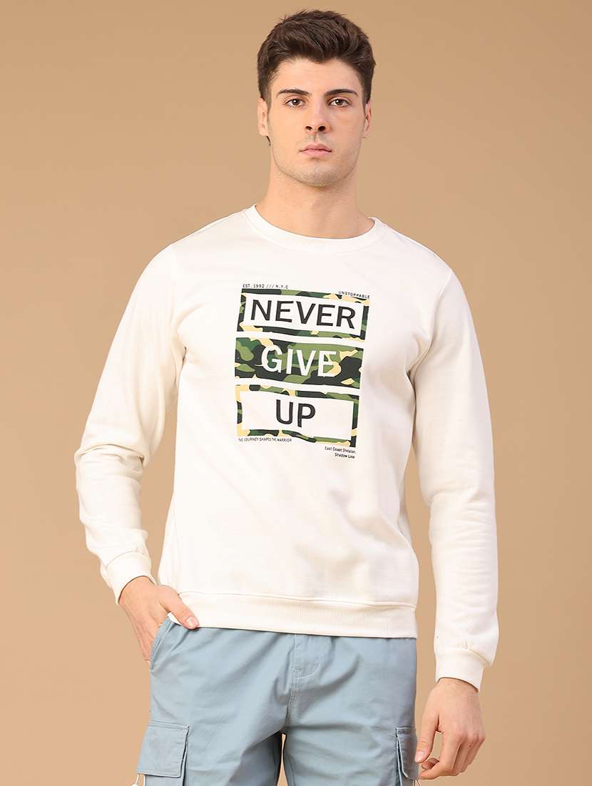 men printed long sleeve sweatshirt - 22110570 -  Standard Image - 1