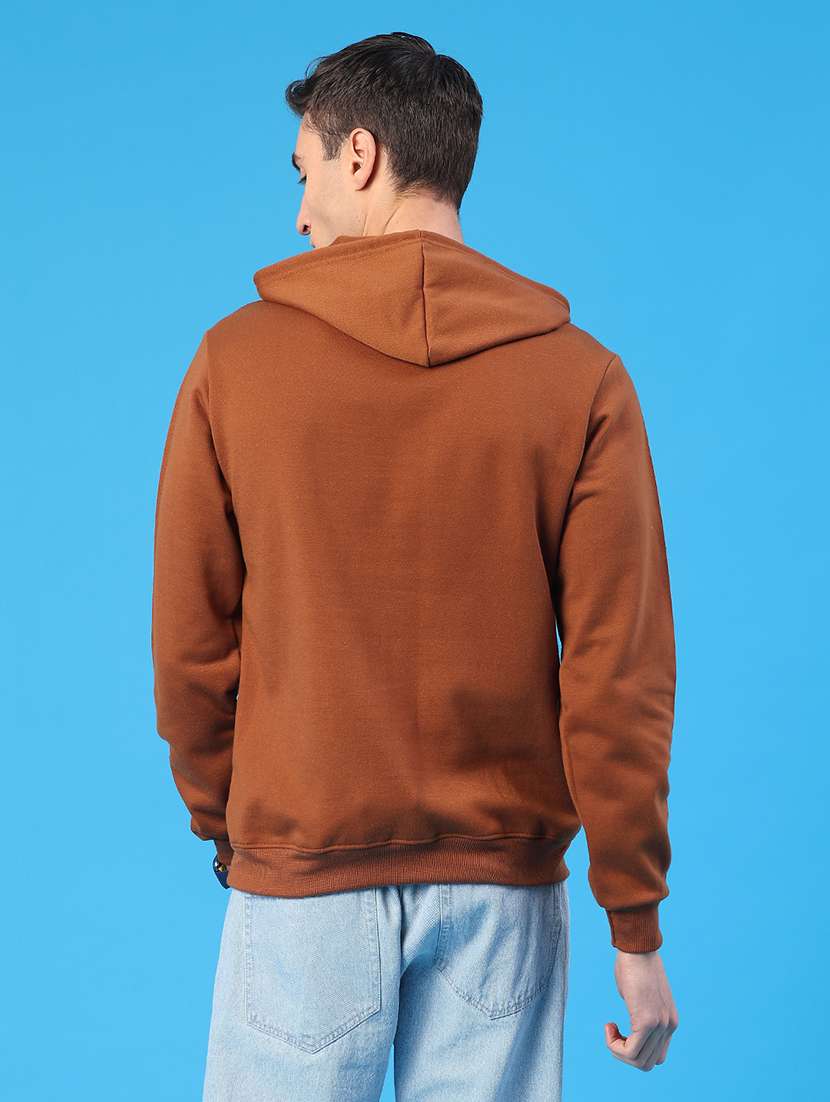 men printed long sleeve hooded sweatshirt - 22110574 -  Standard Image - 4