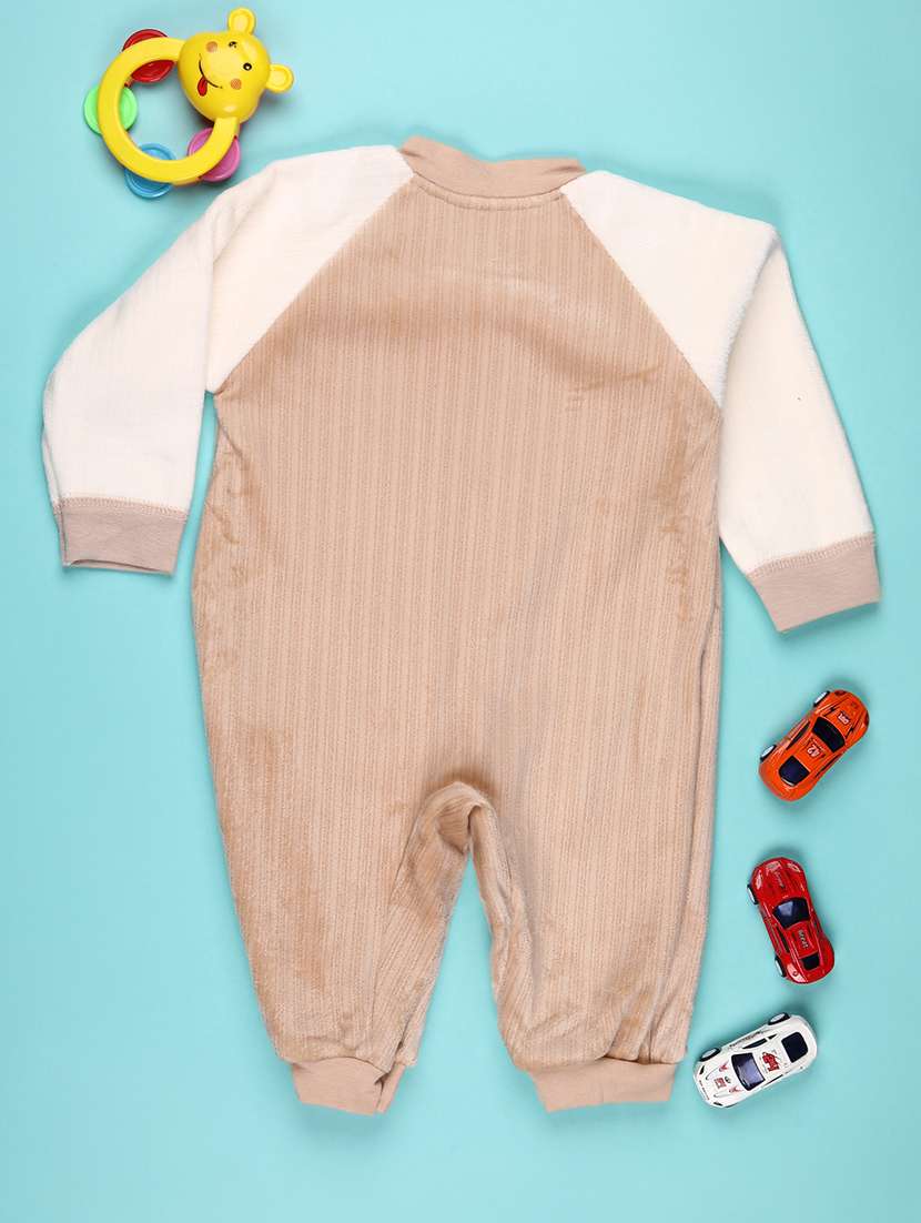 kids color blocked long sleeve romper - 22110641 -  Standard Image - 1