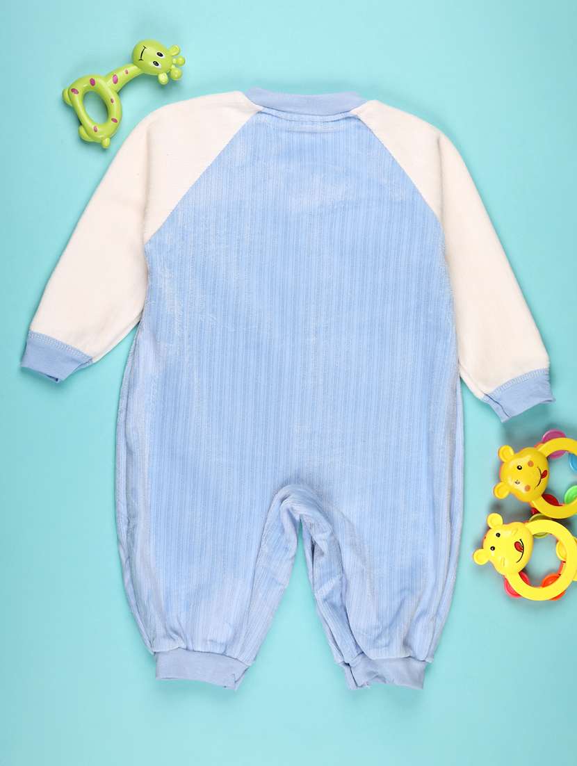 kids color blocked long sleeve romper - 22110642 -  Standard Image - 1