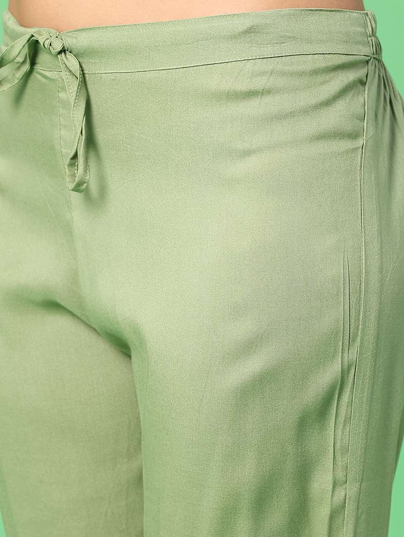 women floral three quarter sleeve kurta pant with dupatta set - 22110714 -  Standard Image - 4