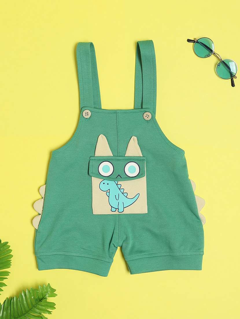 boys striped round neck t-shirt & dungaree set  - 22110751 -  Standard Image - 4