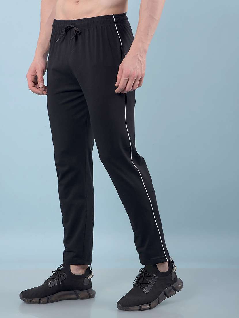 men side striped mid rise ankle length track pant - 22112130 -  Standard Image - 1