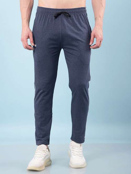 men side striped mid rise ankle length track pant - 22112132 -  Standard Image - 0