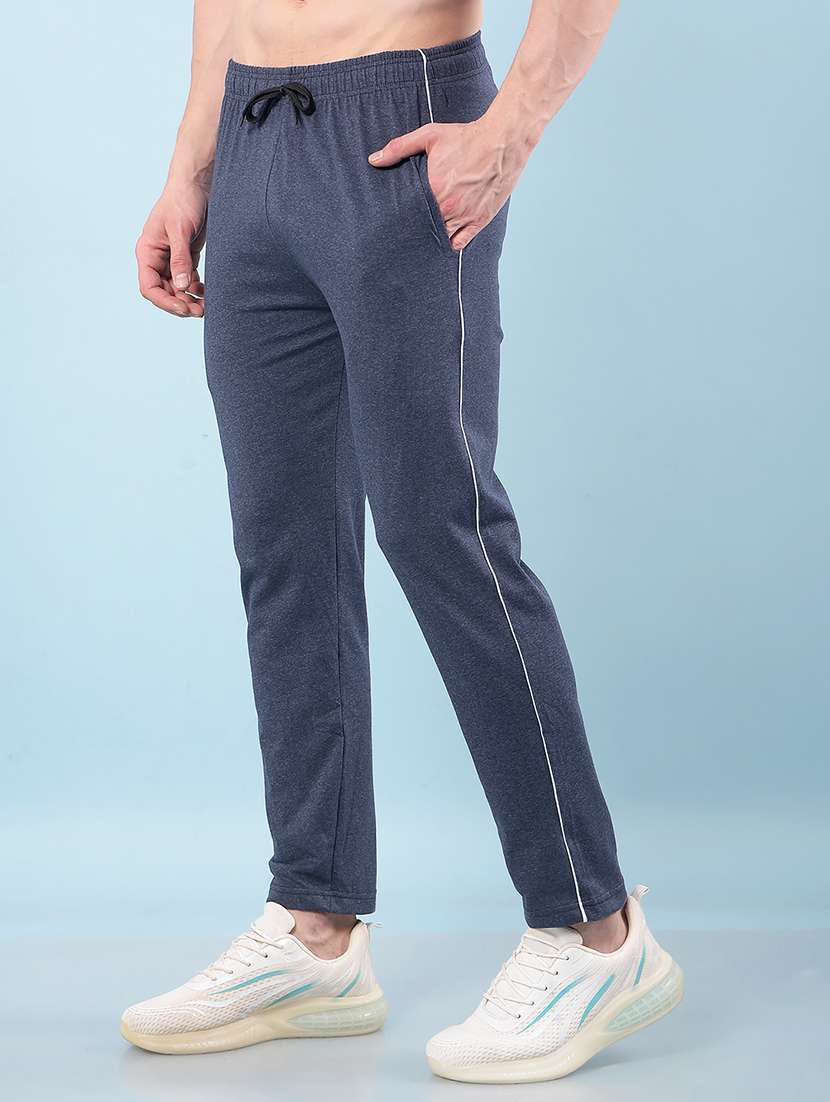 men side striped mid rise ankle length track pant - 22112132 -  Standard Image - 1