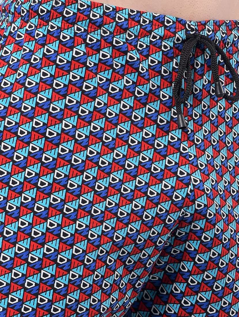 men printed mid rise regular fit bermuda shorts - 22112159 - Standard Image - 4