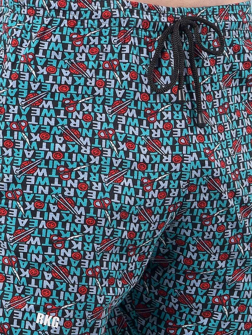 men printed mid rise regular fit bermuda shorts - 22112166 -  Standard Image - 4