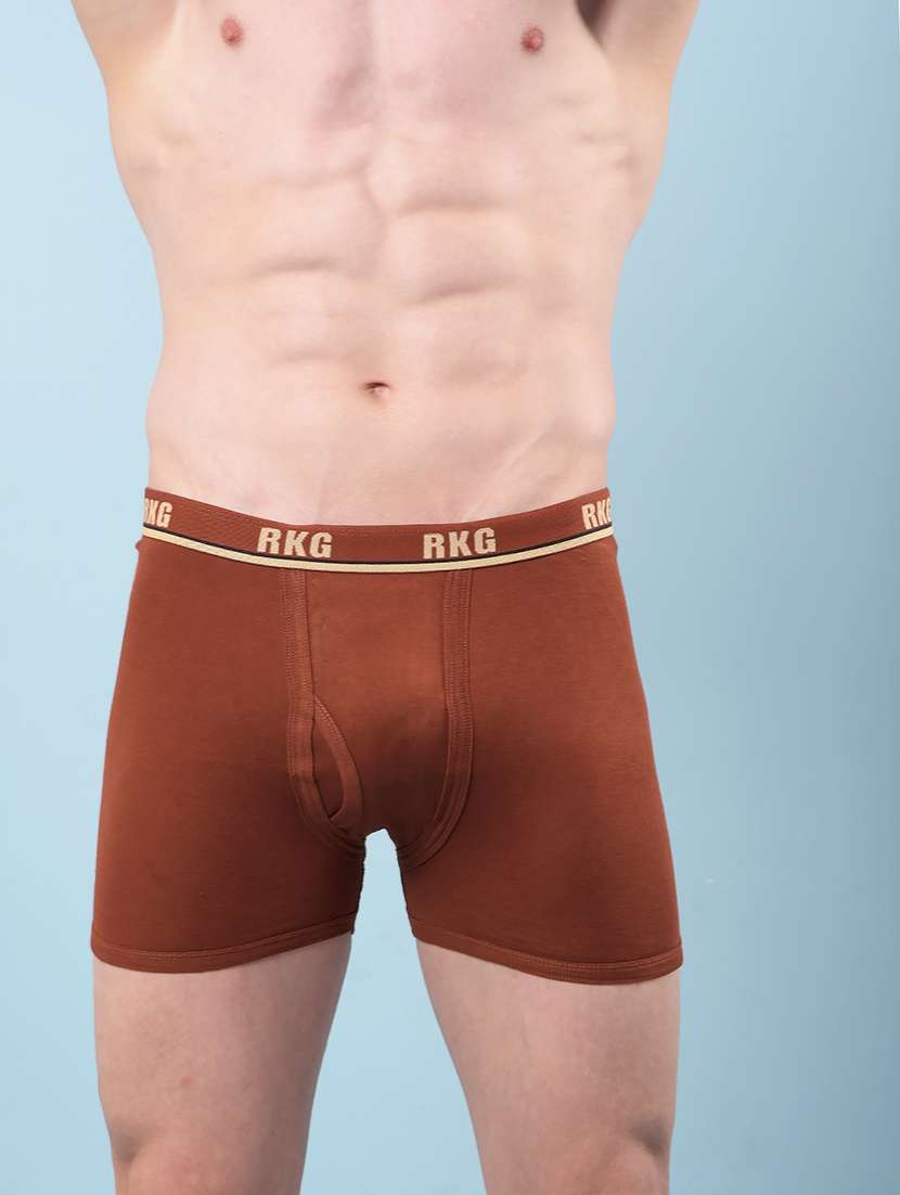 men pack of 3 solid low rise trunk - 22112188 -  Standard Image - 4