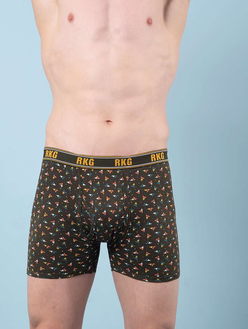 men pack of 3 printed low rise trunk - 22112199 -  Standard Image - 1