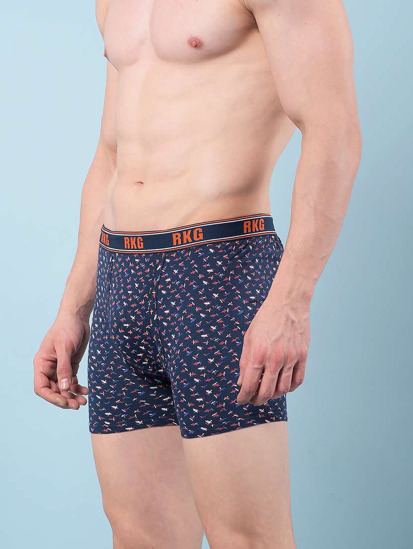 men pack of 5 printed low rise trunk - 22112200 -  Standard Image - 1