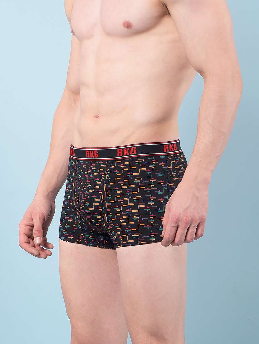 men pack of 2 printed low rise trunk - 22112202 -  Standard Image - 1