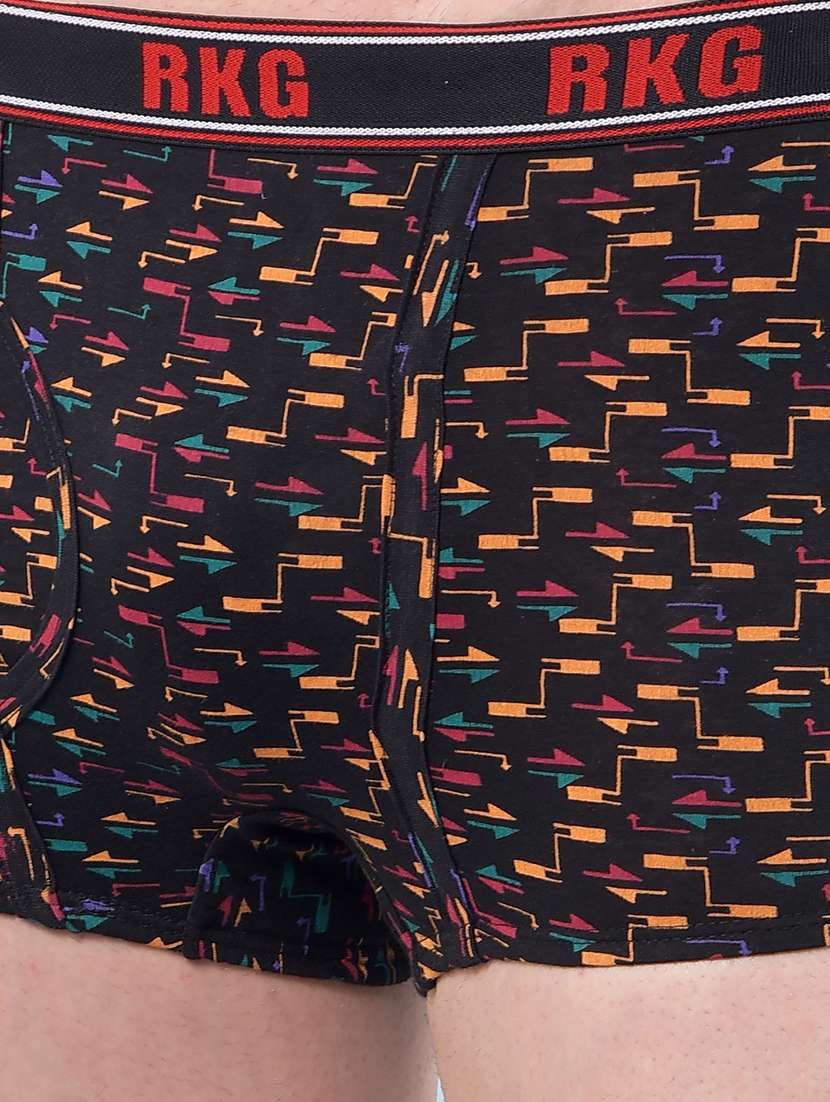 men pack of 2 printed low rise trunk - 22112202 -  Standard Image - 4